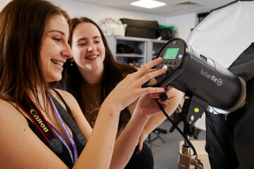 Media and Photography students at UCR