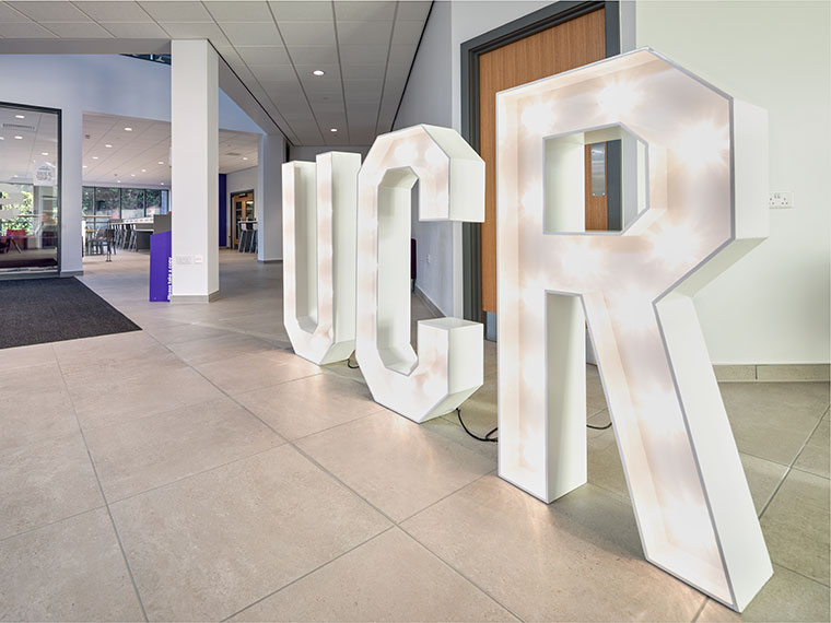 Large UCR letters