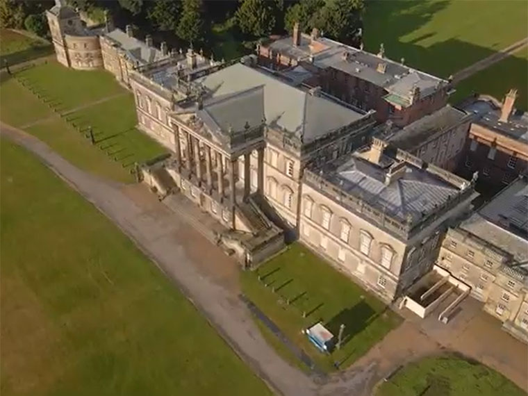 Wentworth Woodhouse from above.