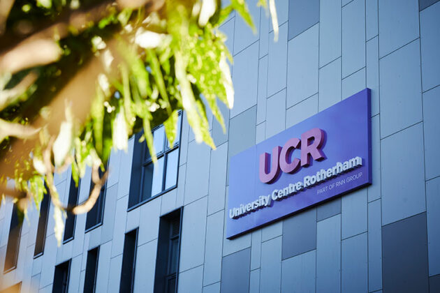 The outside of the UCR building