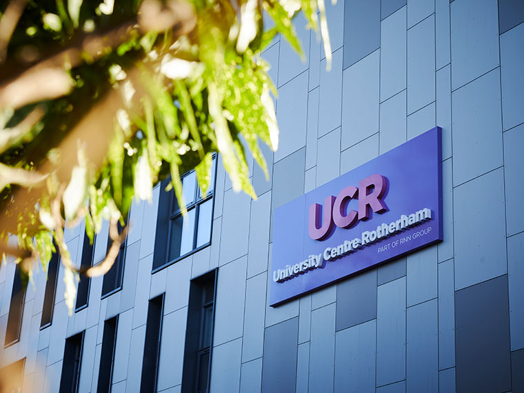 The outside of the UCR building