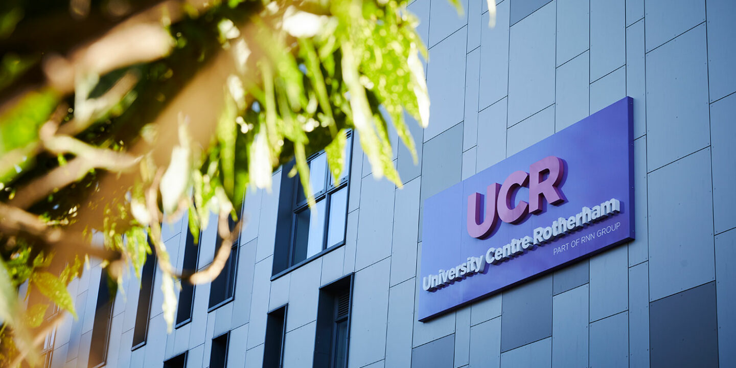 The outside of the UCR building
