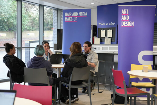 Students at the University Centre Rotherham