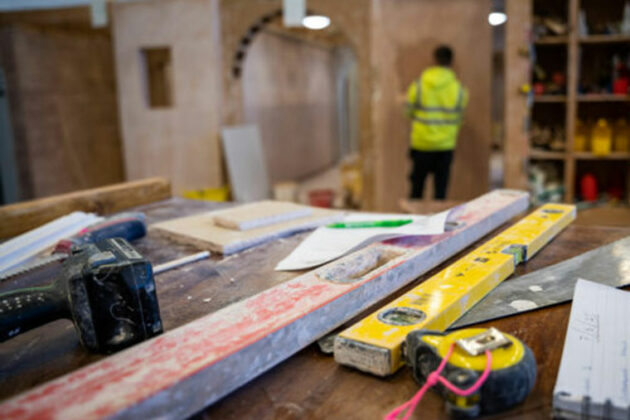 In the joinery workshop