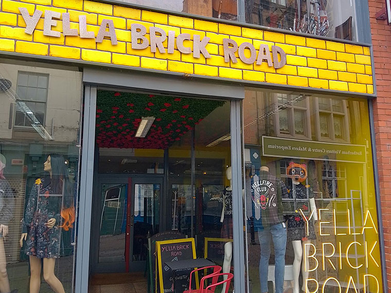 Yella Brick Road shop in Rotherham