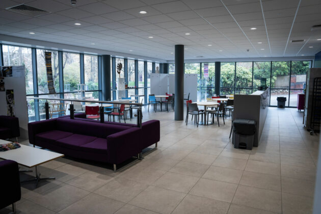 The cafe at the University Centre Rotherham