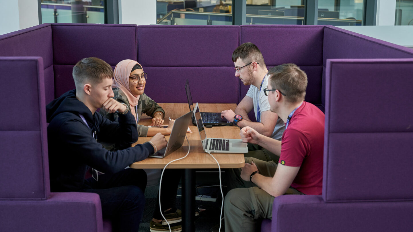 Breakout areas at the University Centre Rotherham