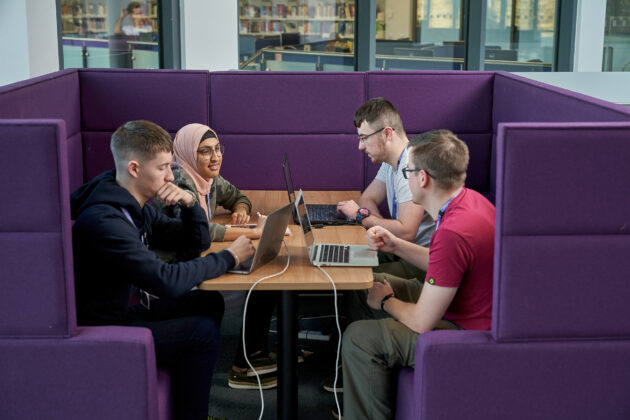 Breakout areas at the University Centre Rotherham