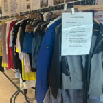 Free clothing rail in the UCR reception