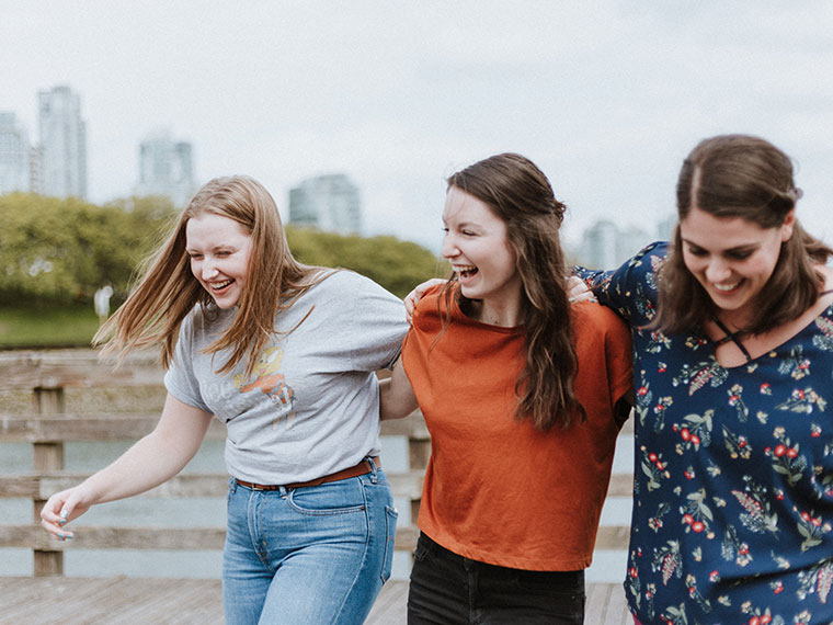 Smiling students