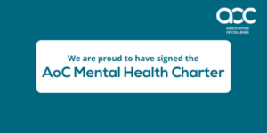 We are proud to have signed the AoC Mental Health Charter