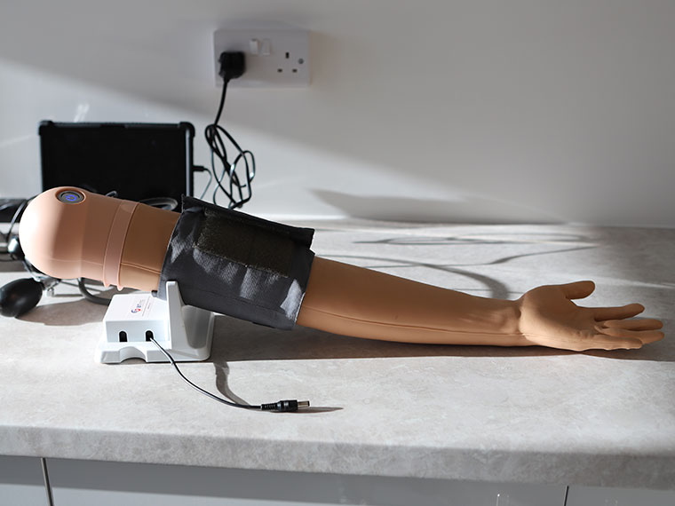 An electronic arm in the DVC health suite