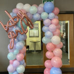 Baby girl balloon arch