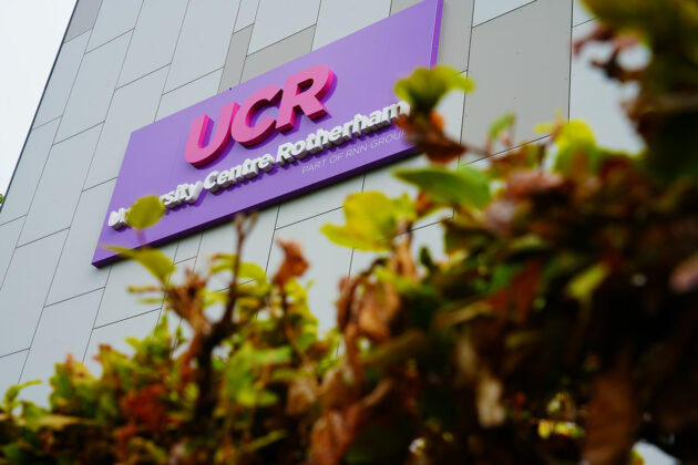 The UCR building signage