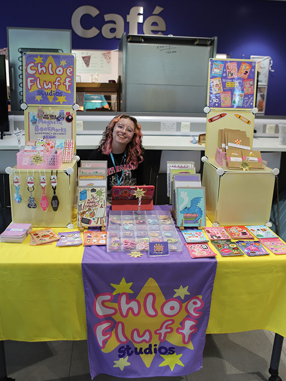 Chloe Fluff Studio at the Freshers Fair
