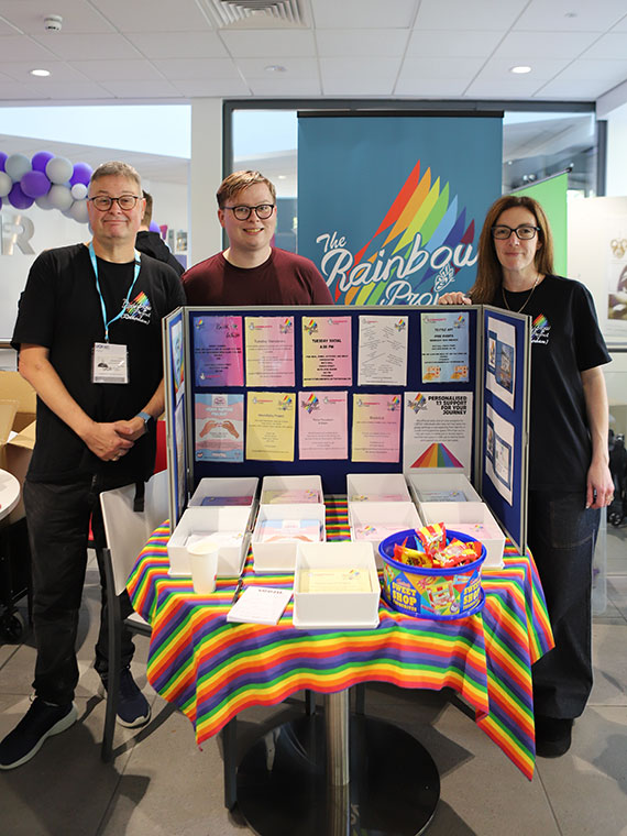 The Rainbow Project stall at the Freshers Fair