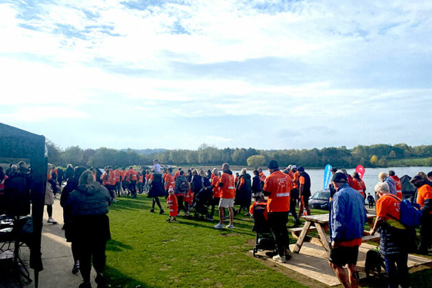 Starting the NHS Autumn Memory Walk 2025