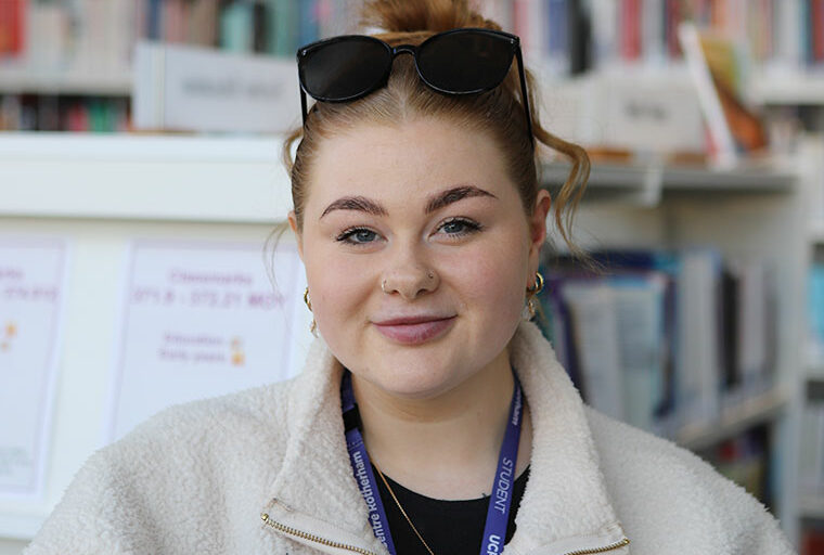 Headshot of Foundation Degree in Graphic Design student Rebecca
