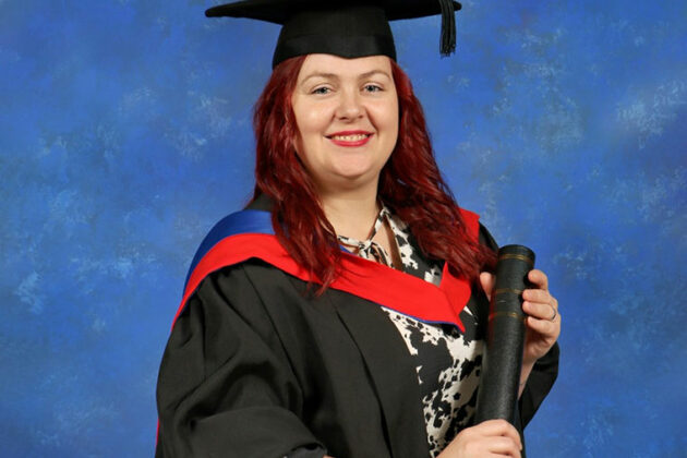 Animal Management student Sarah in her graduation photo